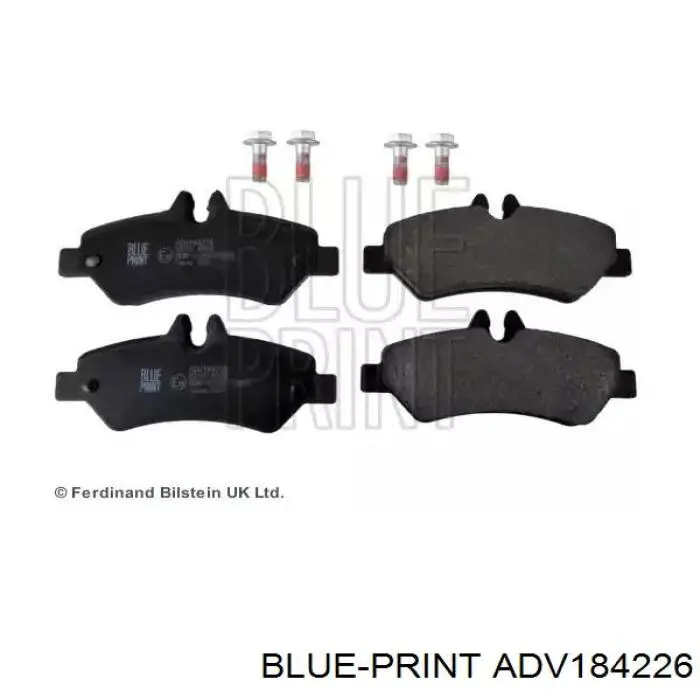ADV184226 Blue Print Колодки тормозные дисковые комплект
