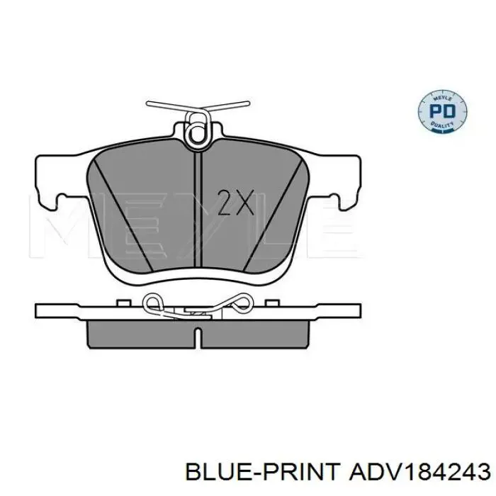 Колодки дисковые  Blue Print ADV184243 цена, от 29.03 USD