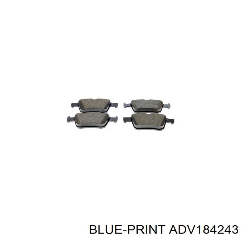 ADV184243 Blue Print Колодки тормозные дисковые комплект