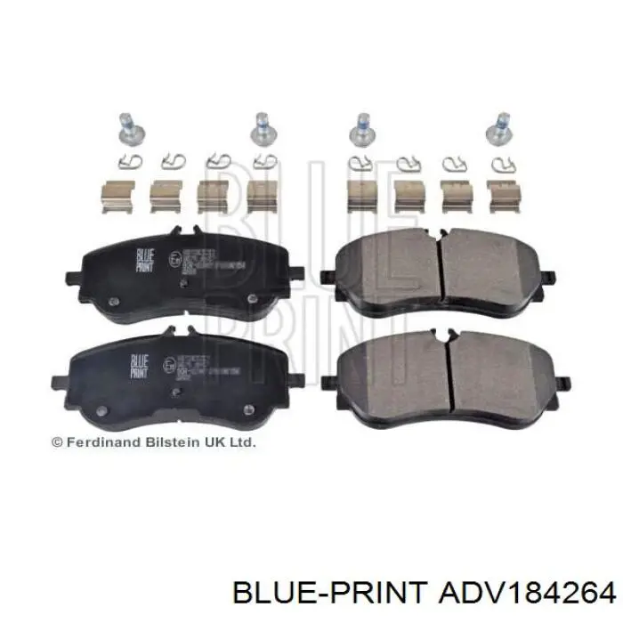 Задние тормозные колодки ADV184264 Blue Print