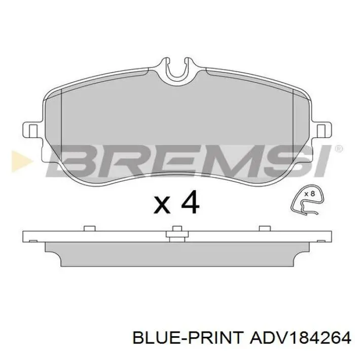 Задние дисковые колодки ABS 35259