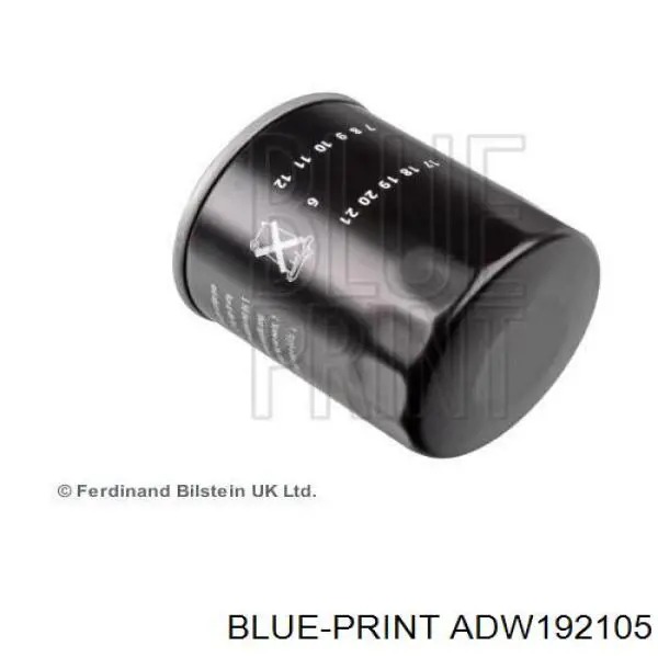 Filtro de aceite ADW192105 Blue Print