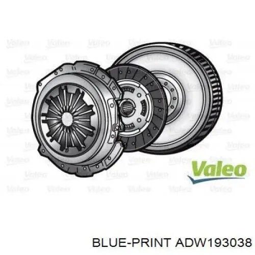 Комплект сцепления (3 части) Blue Print ADW193038 цена, от 391.78 USD