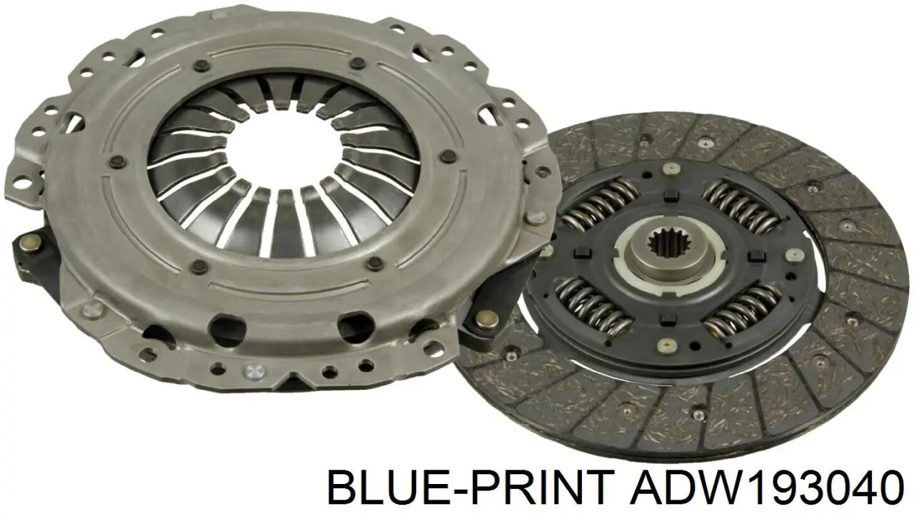 Комплект сцепления (3 части) Blue Print ADW193040 цена, от 121.00 USD