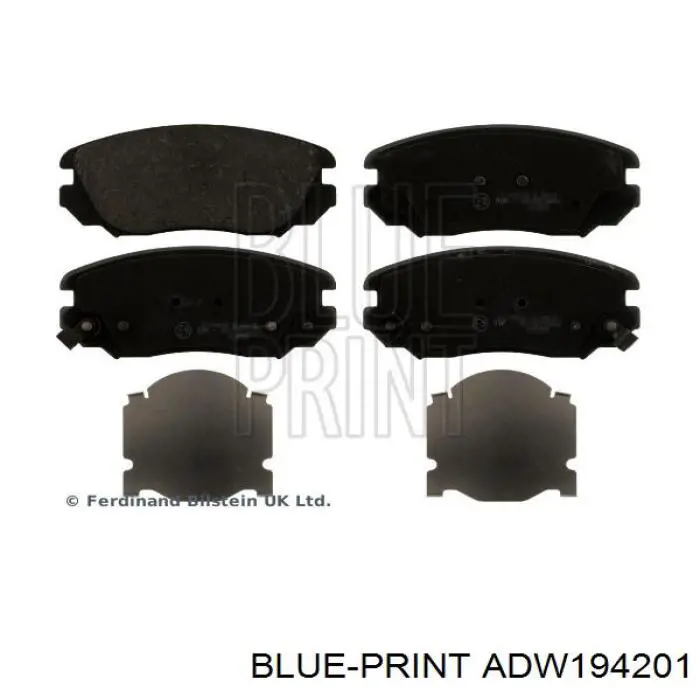 Pastillas de freno delanteras ADW194201 Blue Print
