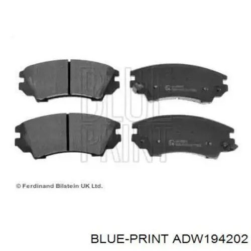 Купить ADW194202 Blue Print Колодки тормозные