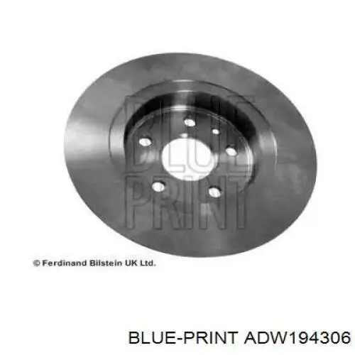 Disco de freno trasero ADW194306 Blue Print