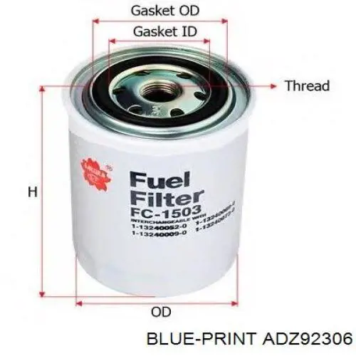 Фильтр топливный Fleetguard FF5108