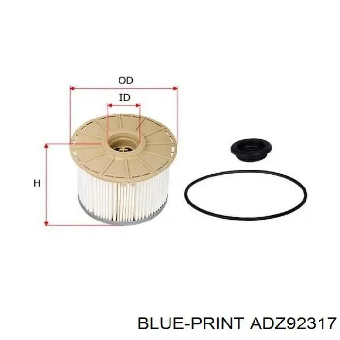 Фильтр топливный Blue Print ADZ92317