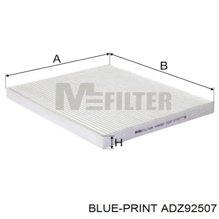 Воздушный фильтр салона Blue Print ADZ92507
