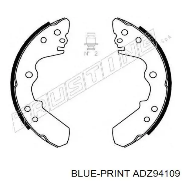 Тормоза рабочие задние ножные и тормозные барабаны Blue Print ADZ94109 цена, от 30.86 USD