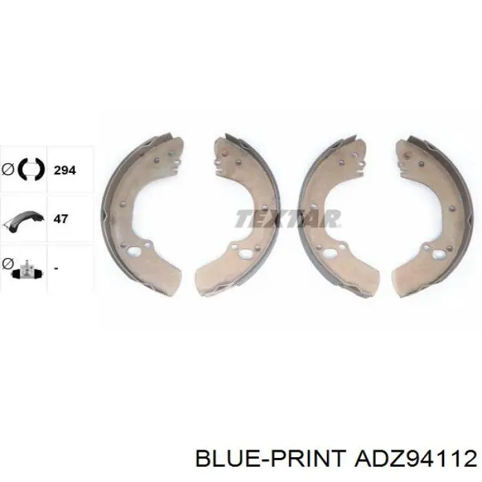 Тормоза рабочие задние ножные и тормозные барабаны Blue Print ADZ94112 цена, от 31.35 USD