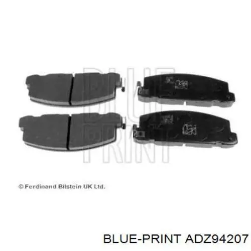 Передние тормозные колодки ADZ94207 Blue Print