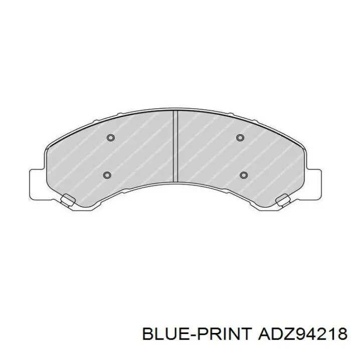 Pastillas de freno delanteras ADZ94218 Blue Print