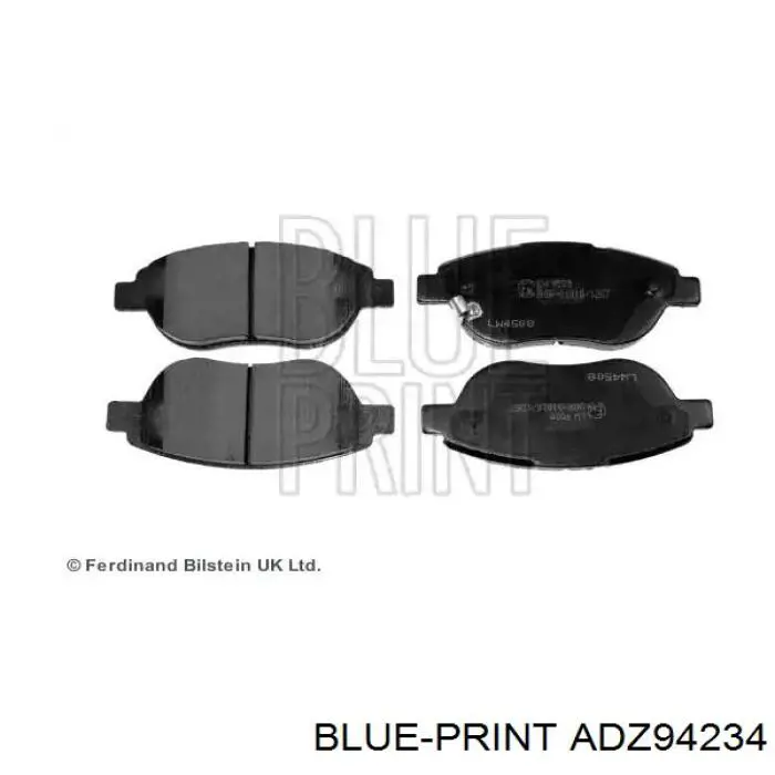ADZ94234 Blue Print передние тормозные колодки