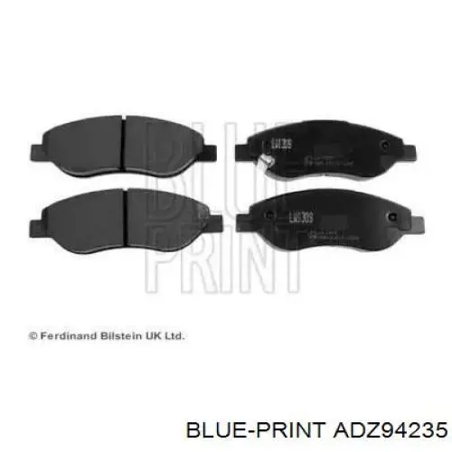 Передние тормозные колодки ADZ94235 Blue Print