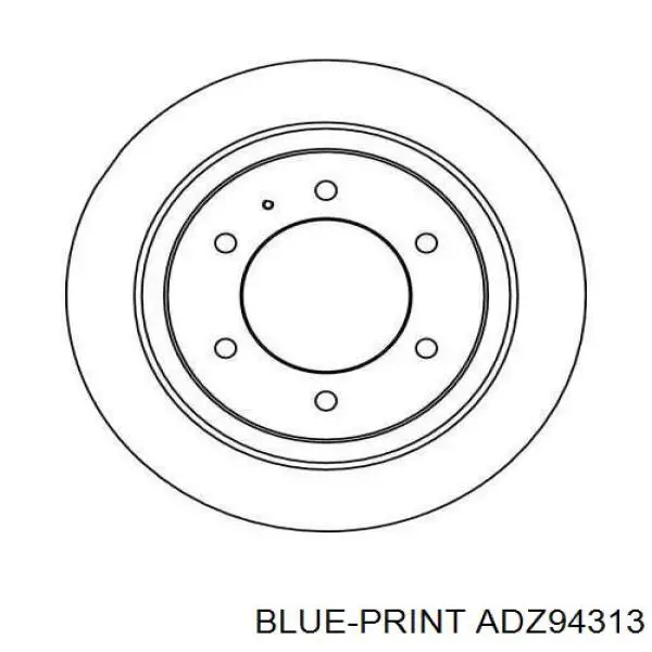 Задний дисковый тормоз Blue Print ADZ94313
