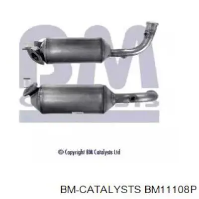 BM11108P BM Catalysts filtro de partículas do sistema dos gases de escape