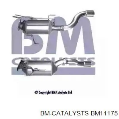BM11175 BM Catalysts сажевый фильтр системы отработавших газов