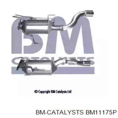 BM11175P BM Catalysts filtro de partículas do sistema dos gases de escape