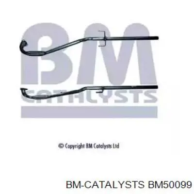BM50099 BM Catalysts труба приемная (штаны глушителя передняя)