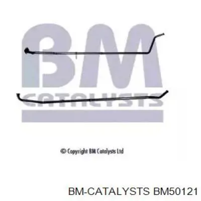 BM50121 BM Catalysts silenciador, parte central