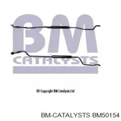 BM50154 BM Catalysts silenciador, parte central