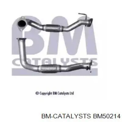 BM50214 BM Catalysts tubo de admissão dianteiro (calças do silenciador)
