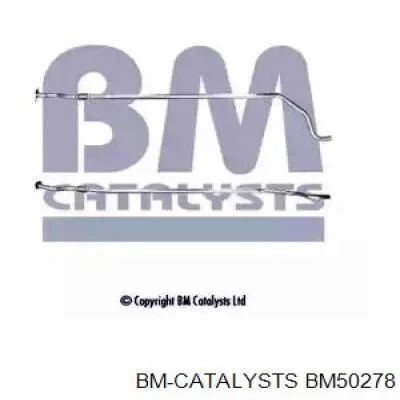 BM50278 BM Catalysts silenciador, parte central