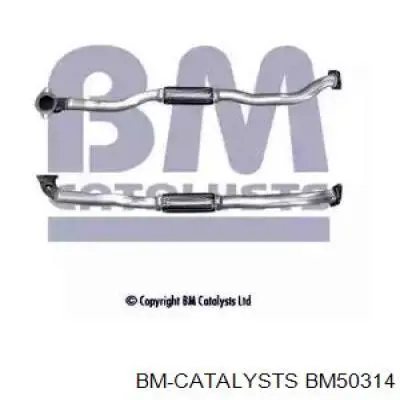 BM50314 BM Catalysts tubo de admissão dianteiro (calças do silenciador)