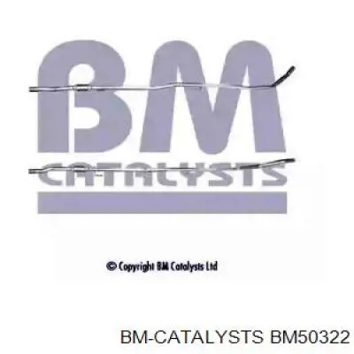 Патрубок глушителя от средней до задней части BM50322 BM Catalysts