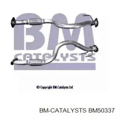 BM50337 BM Catalysts tubo de admissão dianteiro (calças do silenciador)