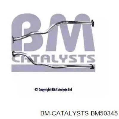 BM50345 BM Catalysts silenciador, parte central