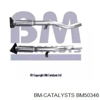 BM50346 BM Catalysts Глушитель, передняя часть