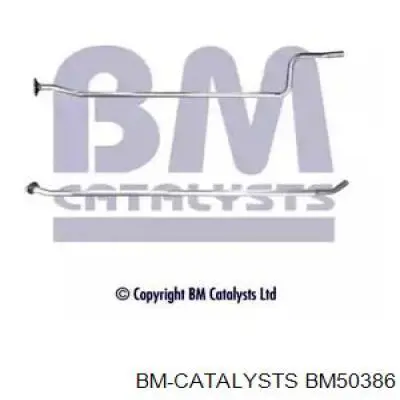 BM50386 BM Catalysts cano derivado do silenciador desde a parte média até a traseira