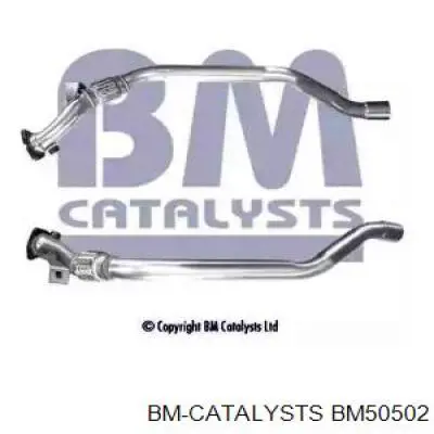 BM50502 BM Catalysts silenciador, parte central