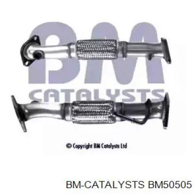 BM50505 BM Catalysts tubo de admissão dianteiro (calças do silenciador)