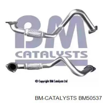 BM50537 BM Catalysts tubo de admissão dianteiro (calças do silenciador)