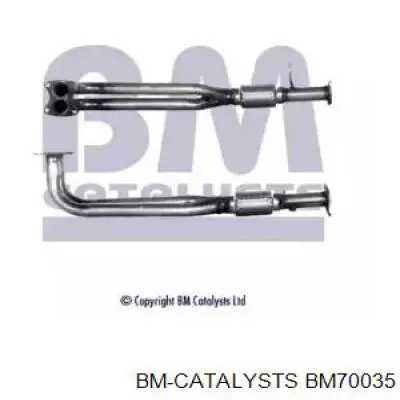 Приёмная труба BM70035 BM Catalysts