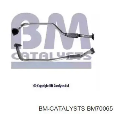 BM70065 BM Catalysts silenciador, parte dianteira