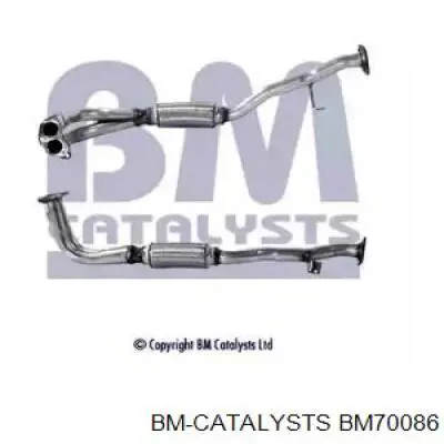 Приёмная труба BM70086 BM Catalysts