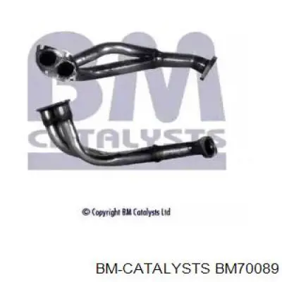 BM70089 BM Catalysts труба приемная (штаны глушителя передняя)