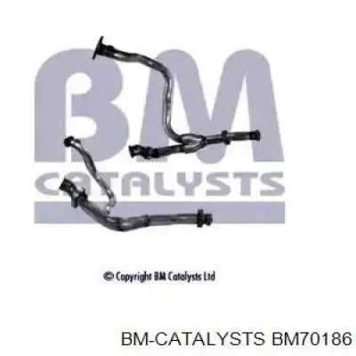 Приёмная труба BM70186 BM Catalysts