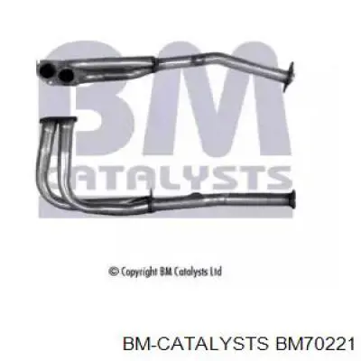 BM70221 BM Catalysts труба приемная (штаны глушителя передняя)