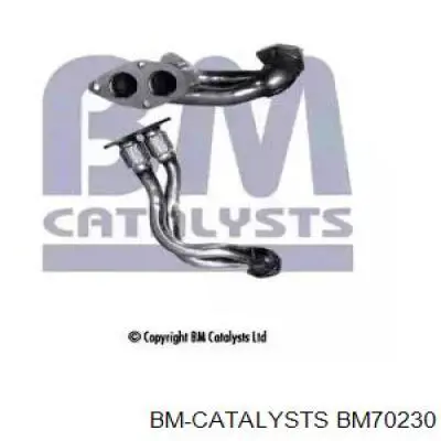 BM70230 BM Catalysts труба приемная (штаны глушителя передняя)