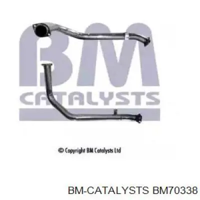 BM70338 BM Catalysts tubo de admissão dianteiro (calças do silenciador)