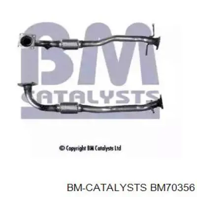 Приёмная труба BM70356 BM Catalysts