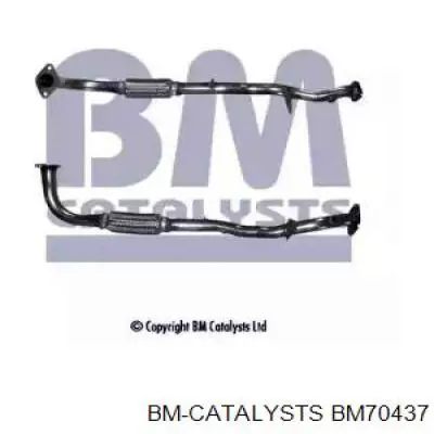 BM70437 BM Catalysts tubo de admissão dianteiro (calças do silenciador)