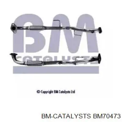 BM70473 BM Catalysts глушитель, центральная часть