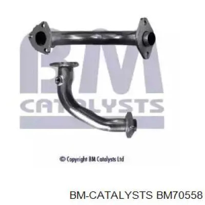 BM70558 BM Catalysts tubo de admissão dianteiro (calças do silenciador)